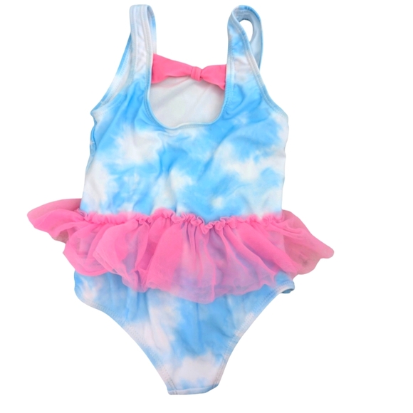 Disney Girls Cinderella Swimsuit Blue and Pink Tutu Swimsuit Size 4T - Picture 4 of 6